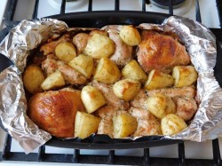 Курица с гарниром