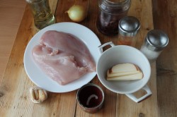 Курица с красной фасолью