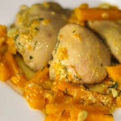 Куриное филе тыква сливки в духовке