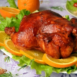 Новогодняя курица в апельсиновом соусе