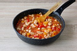 Курица с персиками в кисло-сладком соусе