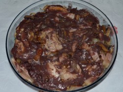 Курица в красном вине