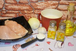 название картинки Курица в сметане в мультиварке