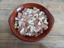 Курица в соусе бешамель