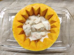 Курица в тыкве запеченная в духовке