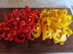 Куриная грудка с болгарским перцем и апельсинами - шаг 6 Куриная грудка с болгарским перцем и апельсинами - шаг 6