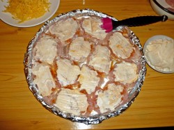 название картинки Куриная грудка с грибами и сыром в духовке