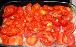 название картинки Куриное филе с картошкой в духовке