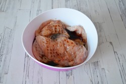 Куриное филе со стручковой фасолью в духовке