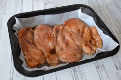 Куриное филе со стручковой фасолью в духовке