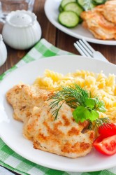 Куриное филе в кляре на сковороде