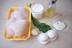 название картинки Курица в сливочном соусе в духовке