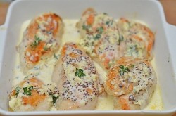 название картинки Куриное филе в сливочном соусе с сыром