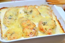 название картинки Куриное филе в сливочном соусе с сыром