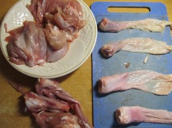 название картинки Куриные голени фаршированные грибами