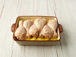 Куриные голени с картошкой в духовке