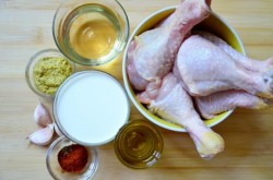 Куриные голени в сливочно-горчичном соусе