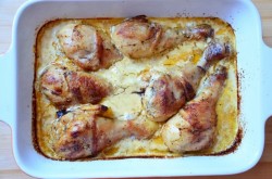 Куриные голени в сливочно-горчичном соусе