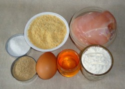 название картинки Куриные грудки в панировке на сковороде