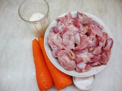 Куриные желудочки в мультиварке