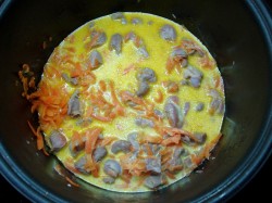 Куриные желудочки в мультиварке