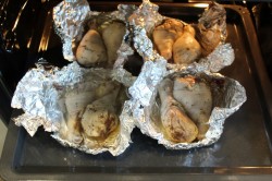 Куриные ножки с лимоном в фольге в духовке