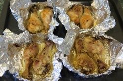 Куриные ножки с лимоном в фольге в духовке