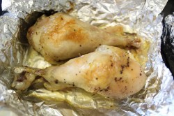 Куриные ножки с лимоном в фольге в духовке