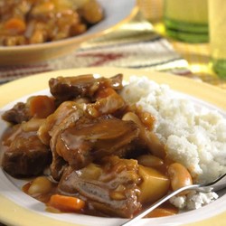 Куриные сердечки в сливках и красном вине