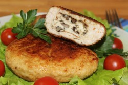 название картинки Куриные зразы с грибами