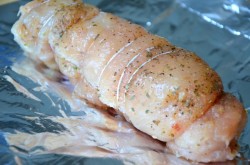 название картинки Куриные рулетики с грибами и сыром в духовке