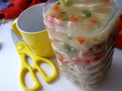 Куриный рулет в бутылке