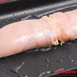 название картинки Куриный рулет с грибами и маслинами