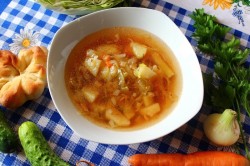 Куриный суп с капустой и картошкой