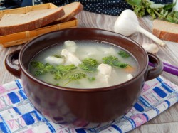 название картинки Куриный яичный суп