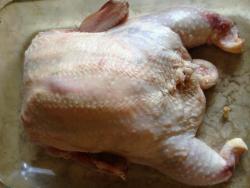 Курица Галантин, фаршированная блинами