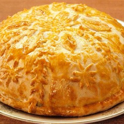 Курник с укропом и рисом