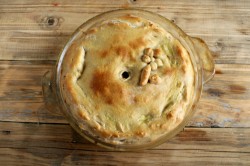 Курник с курицей на кефире