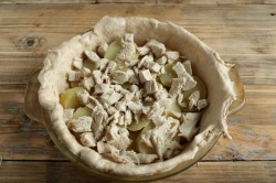 Курник с курицей на кефире