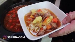 название картинки Лагман с картофелем, болгарским перцем и томатной пастой