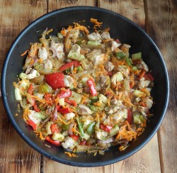 Лапша удон с курицей терияки и овощами - шаг 9 Лапша удон с курицей терияки и овощами - шаг 9