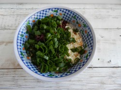 Лаваш с плавленным сыром и яйцом