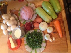 Лазанья из кабачков с грибами