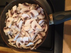 Лазанья из кабачков с грибами