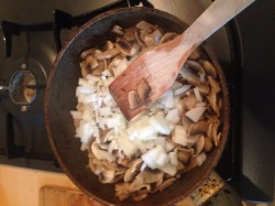 Лазанья из кабачков с грибами