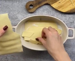 Лазанья ленивая с фаршем и сливками