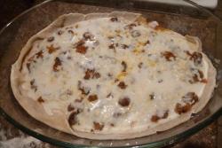 название картинки Лазанья с фаршем и грибами