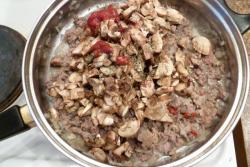 название картинки Лазанья с фаршем и грибами