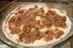 название картинки Лазанья с фаршем и грибами