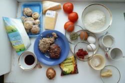 название картинки Лазанья с фаршем и грибами